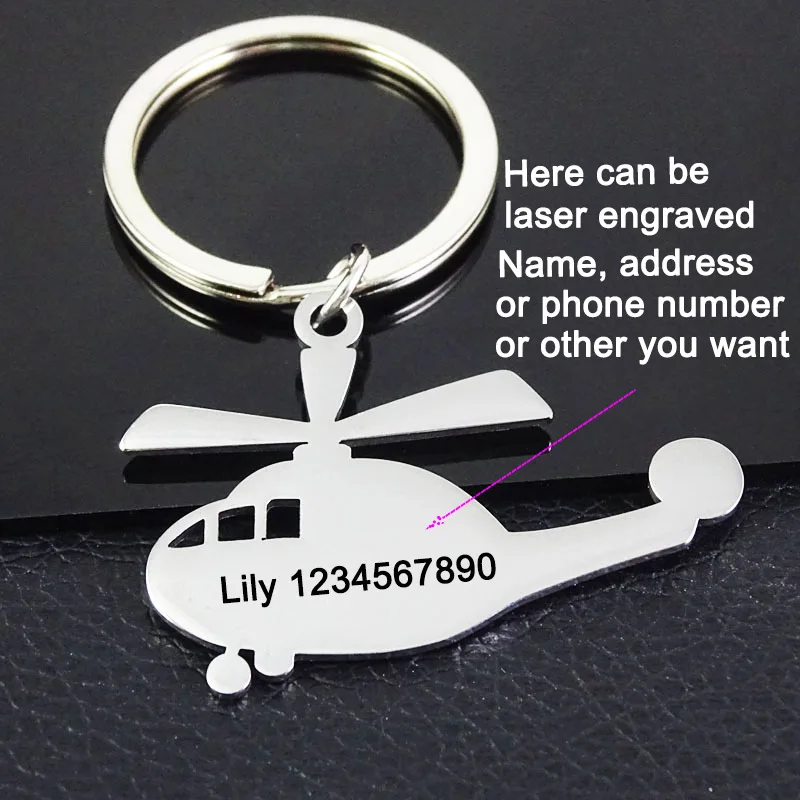 DICAYLUN индивидуальный брелок вертолет лазерный гравер название брелок ...
