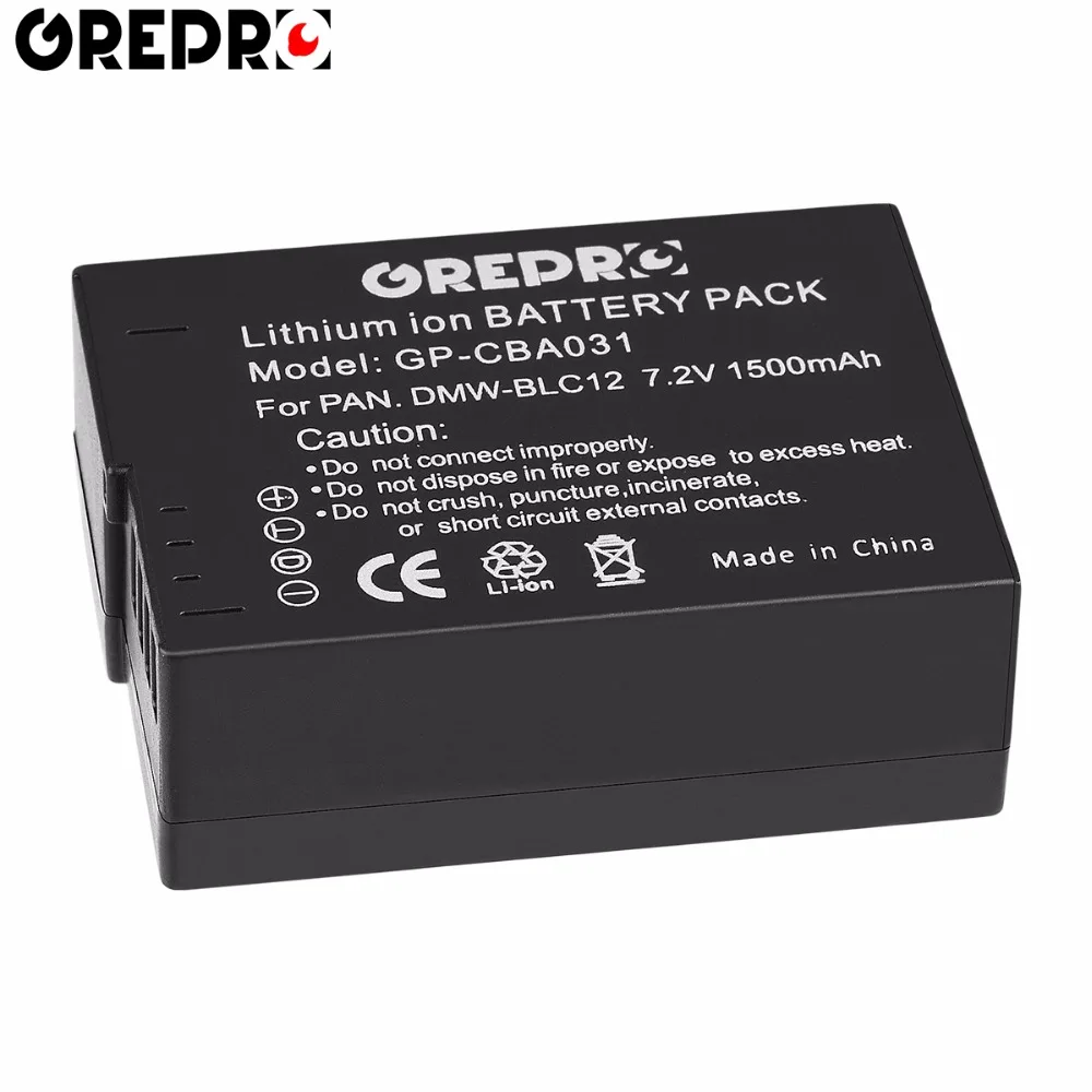 

1pcs DMW-BLC12 DMWBLC12 DMW-BLC12e DMWBLC12e BLC12 Battery for Panasonic FZ1000,FZ200,FZ300,G5,G6,G7,GH2,G5K,DMC-GX8,GH2S,GH2K