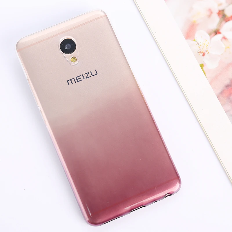 Мягкие градиентные силиконовые чехлы для Meizu M6 Note Pro 7 U20 U10 M6 M3 M5 Note MX6 M6s M5s M5C 5A ультра тонкий бампер задняя крышка телефона