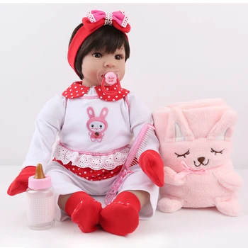 

55cm Silicone Reborn Baby Dolls Real touch Lifelike collectible Doll girl princess toddler vinyl newborn Birthday Xmas gifts