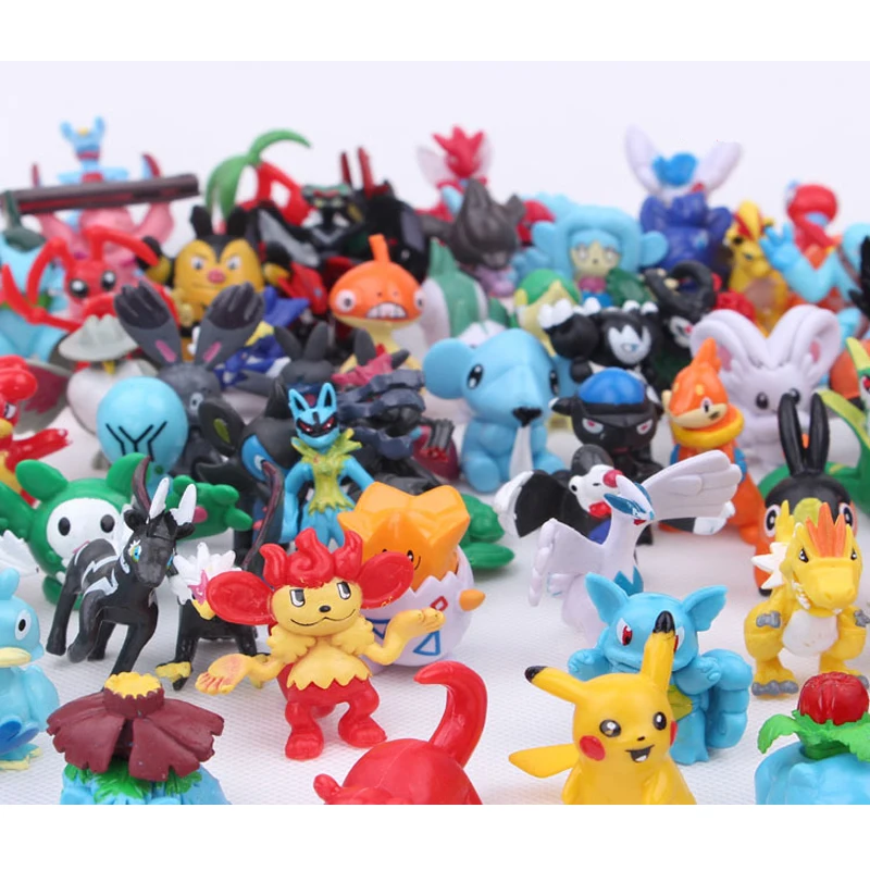 

50pcs/100pcs set Japanese Pocket Monster figures pikachu charizard figurine action Figure Toys for kids