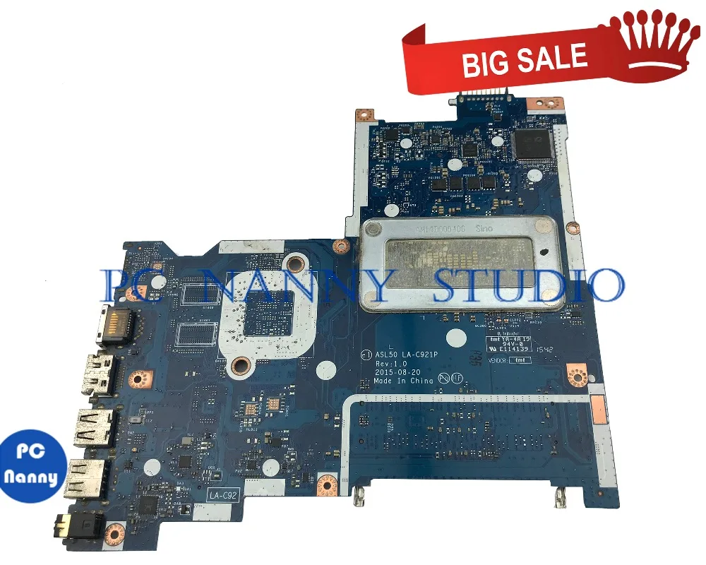 Discount PC NANNY FOR HP 15-AC Laptop motherboard LA-C921P I3-6100U SR2EU tested 1