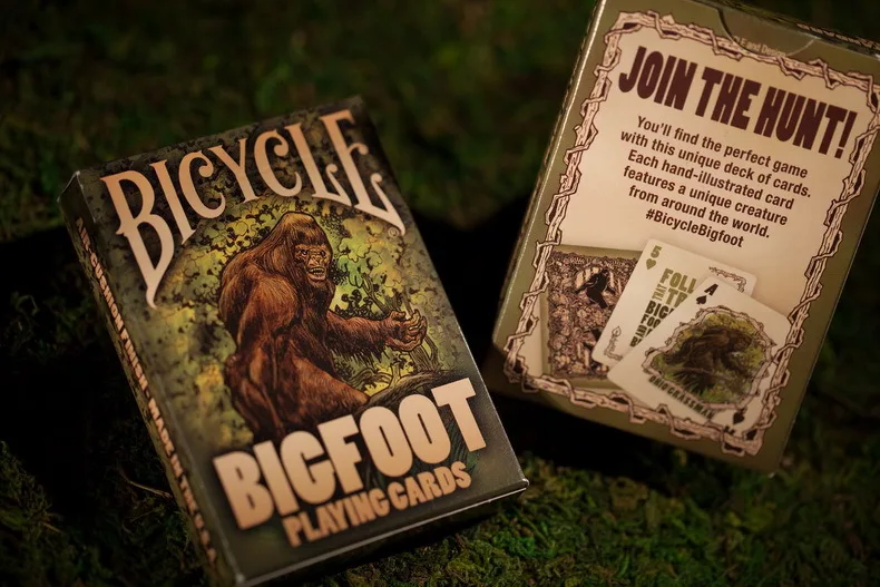 1 колода велосипед BigFoot игральные карты для покера Размер USPCC волшебные карты новые Запечатанные коллекционные карты магические трюки реквизит для микича