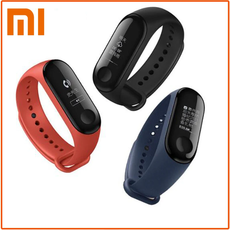 In Stock Xiaomi Mi Band 3 Smart Wristband fitness tracker Bracelet 0.78'' OLED Display Touchpad Bluetooth 4.2 For Android IOS