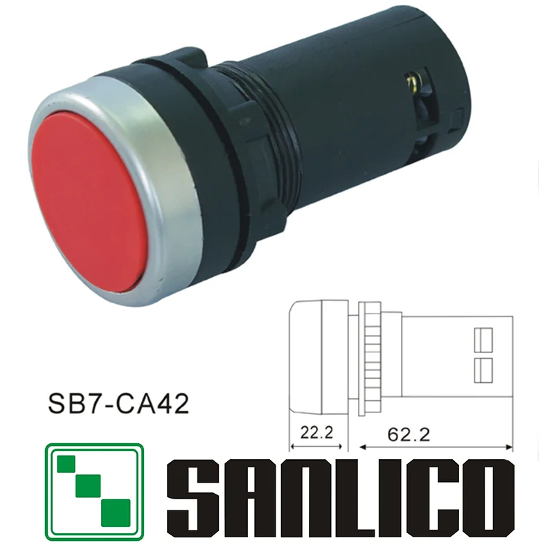 

Simple and economical push button switch SB7(LA68 XB7)-CA42