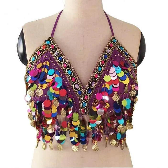 sequin bralette festival