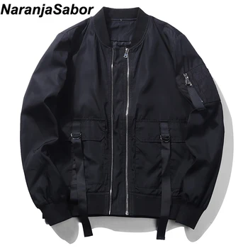 

NaranjaSabor New Men's Jacket Spring Autumn Boys Brand Clothing Pilot Bomber Jackets Men's Zipper Coat Male Windbreaker Outwear