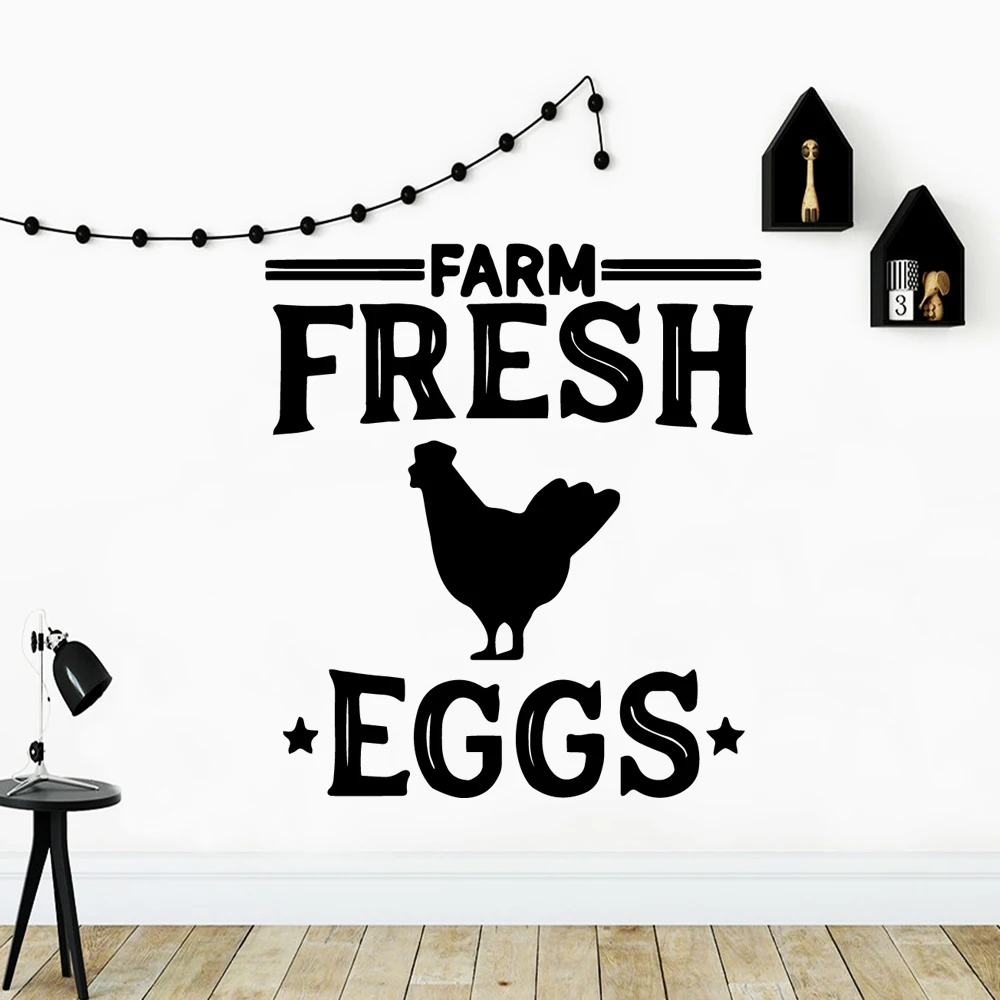 

Funny fresh eggs hen Art Sticker Waterproof Wall Stickers For Kids Rooms Wall Murals Decorative Vinyl Wall Stickers