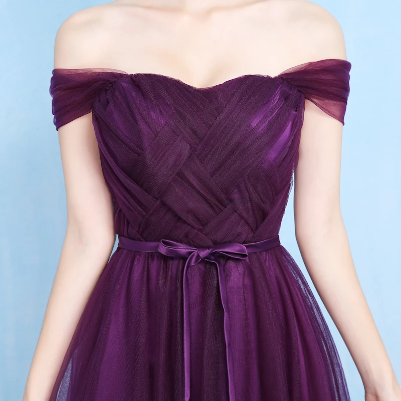 Леди красота Robe De Soiree темно-фиолетовые Вечерние платья Длинные женские модные вечерние платья Длинные Выпускные платья Розовая Одежда