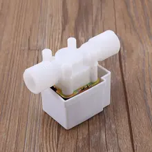 DC 12 В электромагнитный клапан 1/" Электрический электромагнитный клапан Магнитная Вода Воздух N/C нормально закрытый Вода Воздух коммутатором потока Белый