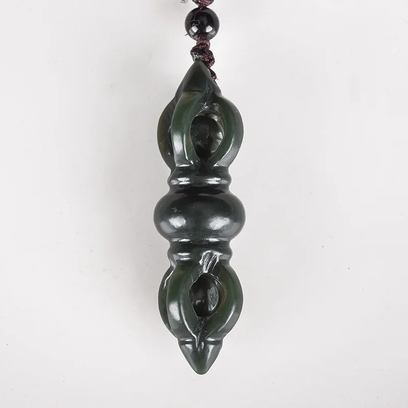 Дропшиппинг, ожерелье с подвеской из нефрита Синьцзян, хетиан, нефрит, JinGangChu, счастливый амулет, ожерелье с цепочкой для мужчин и женщин, подарок