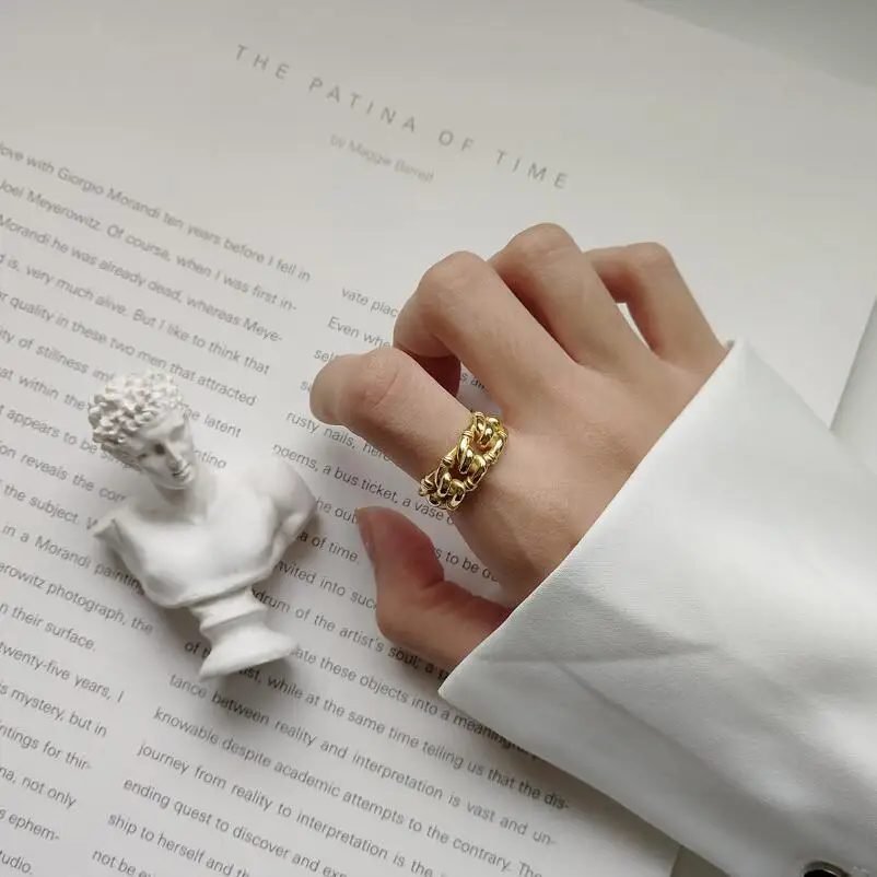 925 пробы серебряные кольца для женщин необычная уникальная скрученная форма круглое Открытое кольцо обручальное модное ювелирное изделие Подарок на годовщину