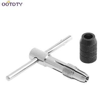 

M6-M12 1/4"-1/2" T-Handle Tapping Threading Tool Reversible Ratchet Wrench -2F