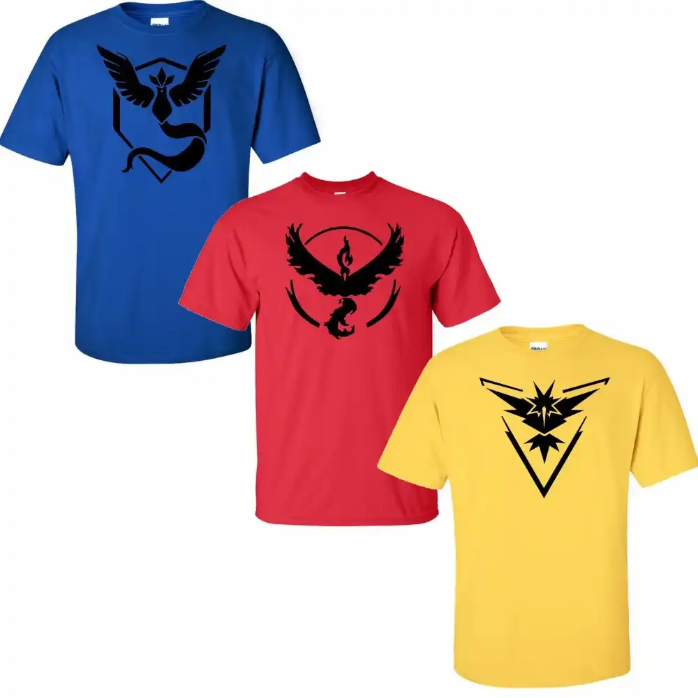 classique chic sortie d'usine mignonne Pokemon Go Logo T Shirt Team Red Valor Yellow Instinct Blue ... classique chic sortie d'usine mignonne Pokemon Go Logo T Shirt Team Red Valor Yellow Instinct Blue ...