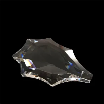 

76mm Crystal Clear Spider Web Shape Decorative Pendants Glass Design Pendant For Necklace/Curtain Parts