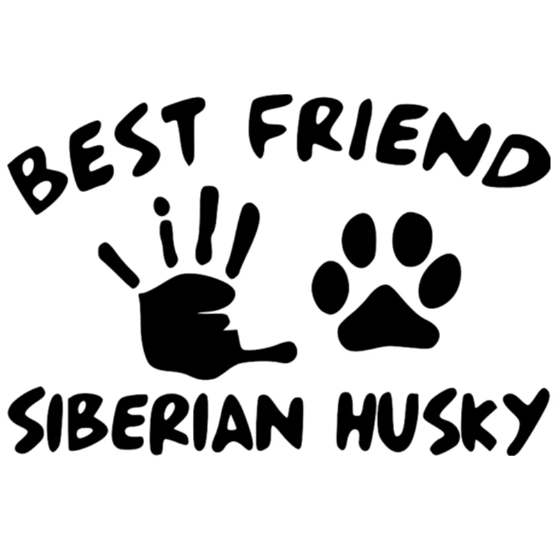 CK2439#15*22 5см наклейки на авто best friend siberian husky водонепроницаемые машину наклейка для