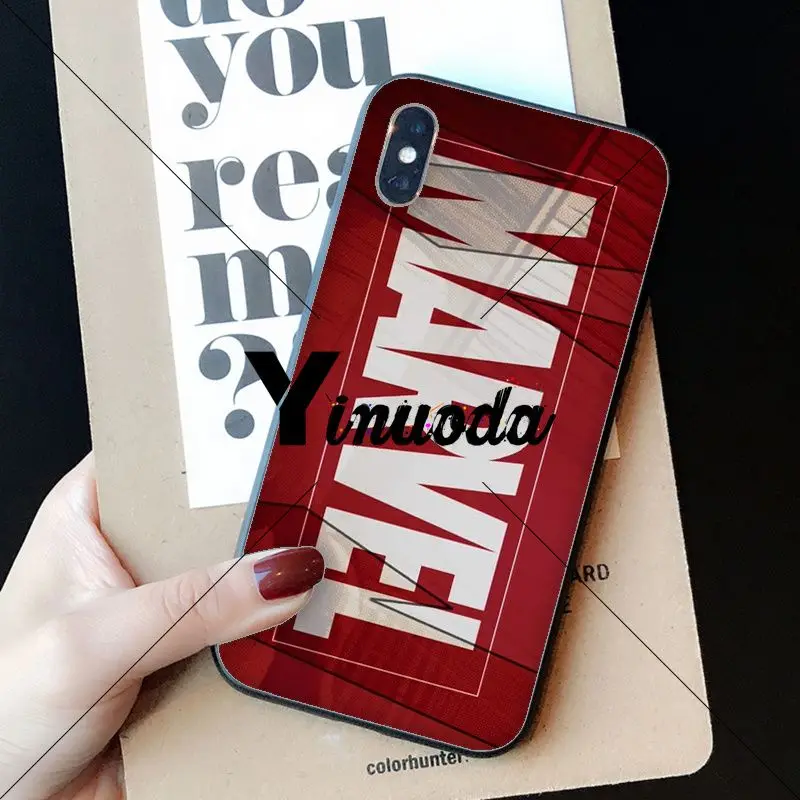 Yinuoda Deadpool Iron Man Marvel Avengers Phone Case cover Shell for Apple iPhone 8 7 6 6S Plus X XS MAX 5 5S SE XR Cellphones