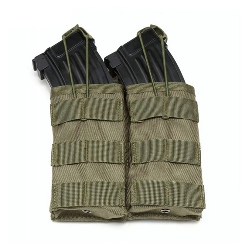 Тактические одиночные/двойные/тройные Molle сумки для журналов военный армейский жилет аксессуары сумка с открытым верхом картриджный мешочек