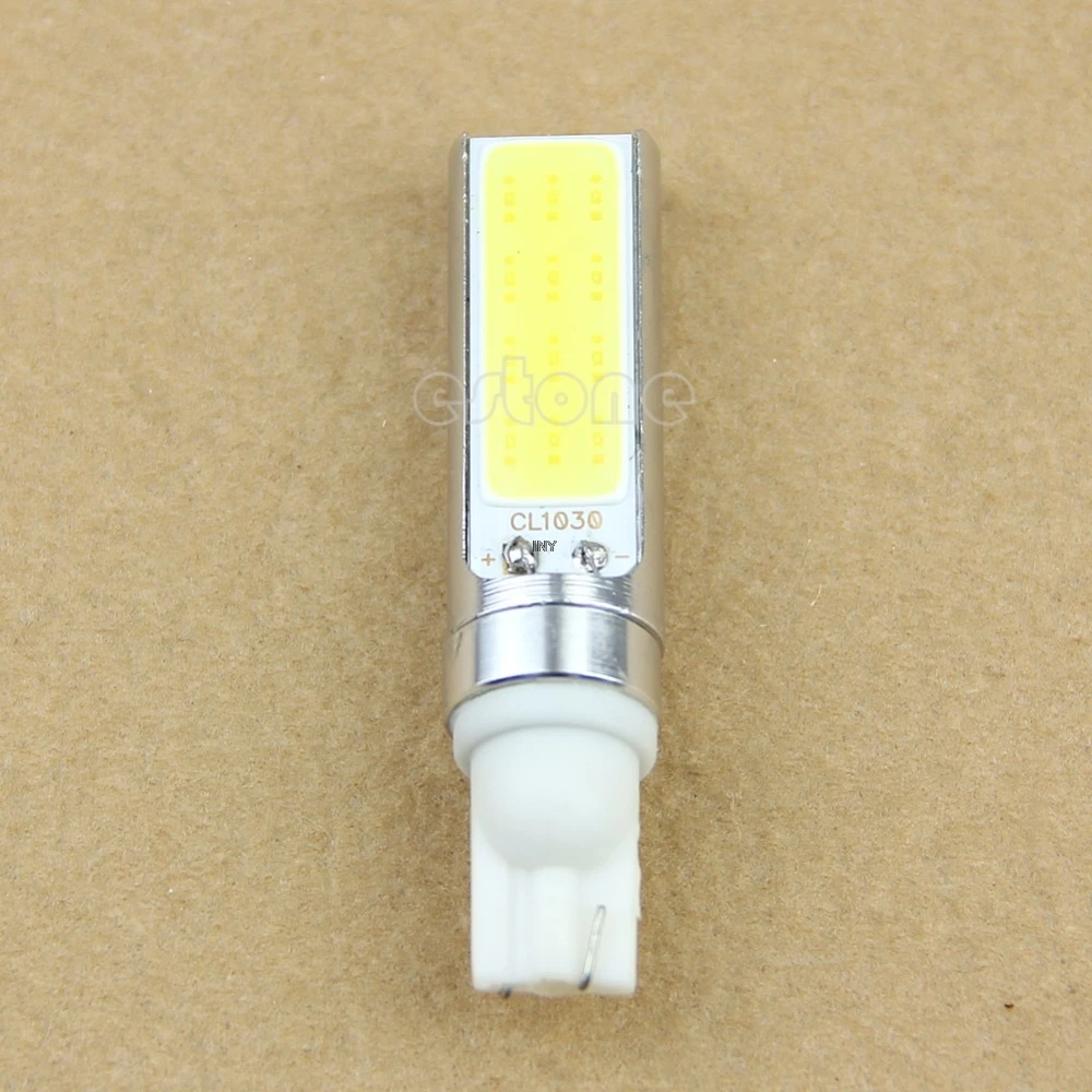

DC 12V T10 10W 194 168 W5W COB LED Super White Light Backup Fog Brake Lamp NEW INY