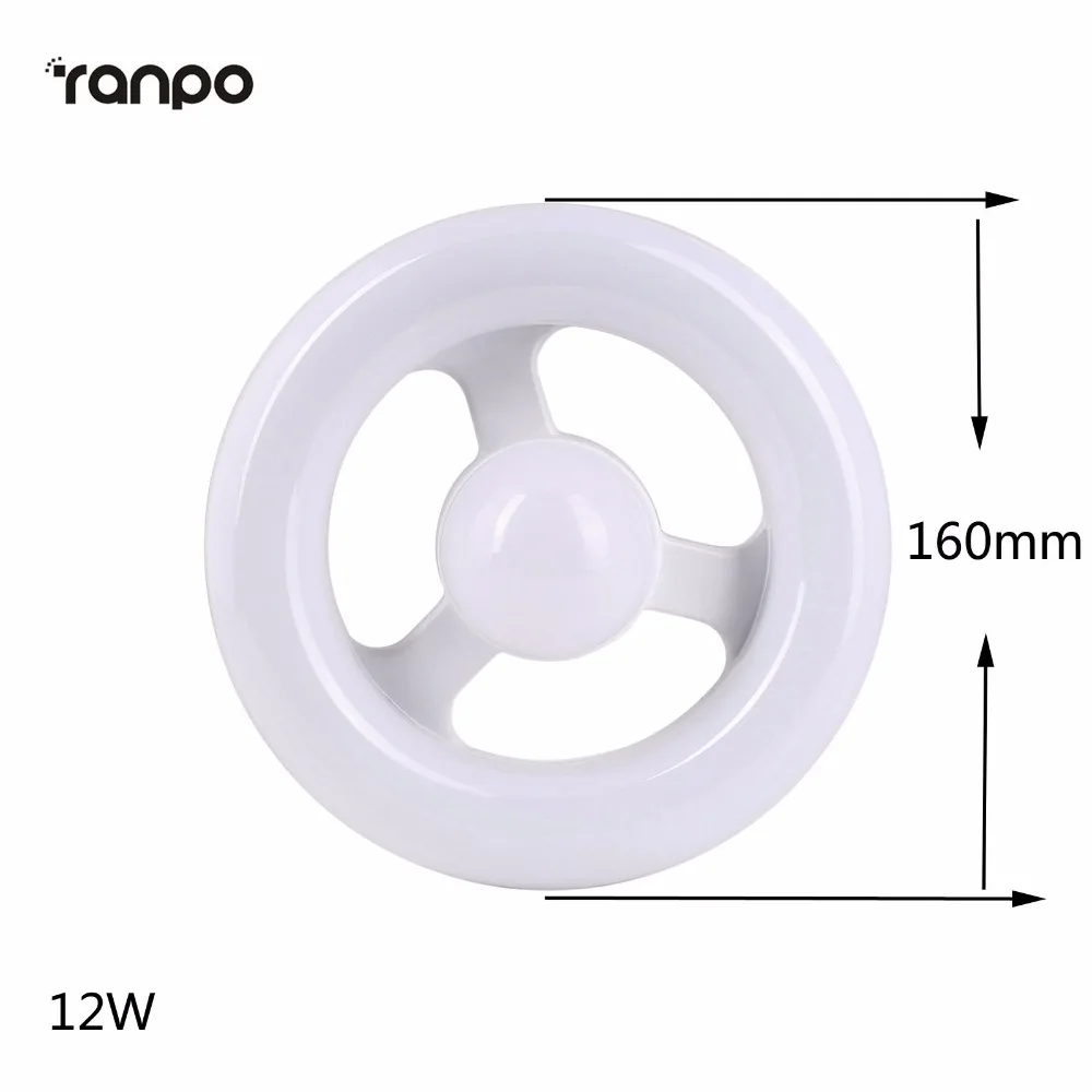 E27 LED tubo circular LED luz lámpara ac220v volante LED lamparas 12 W 24 W Luces de techo para Decoración para el hogar lámparas colores