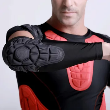 NIEUWE 1pcs Ademend Elleboog Brace Pads Guard Compressie Gewatteerde Arm Ondersteuning Mouwen Protector Voor Skateboarden Basketbal Voetbal NIEUWE 1pcs Ademend Elleboog Brace Pads Guard Compressie Gewatteerde Arm Ondersteuning Mouwen Protector Voor Skateboarden Basketbal Voetbal
