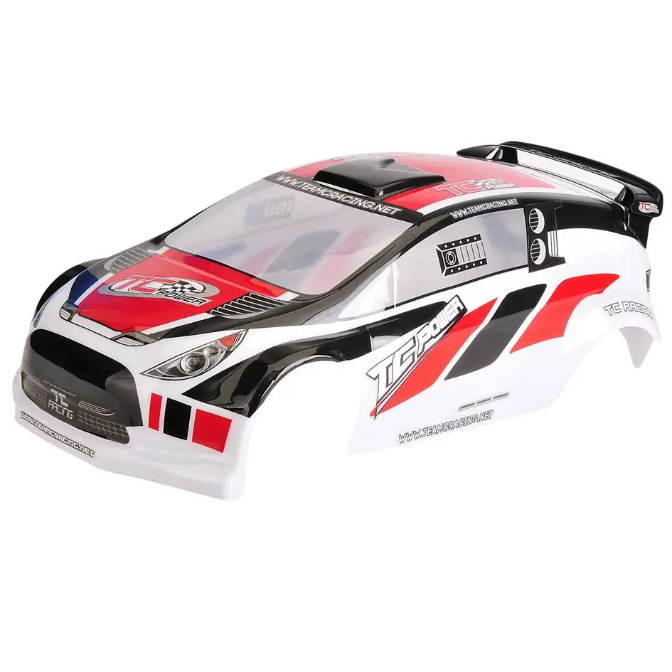 ПВХ Ford Fiesta ралли корпус автомобиля для км EXPLORER ралли E8328 EPRX 1/7 KYOSHO ONRAOD Drift - Цвет: Body Red