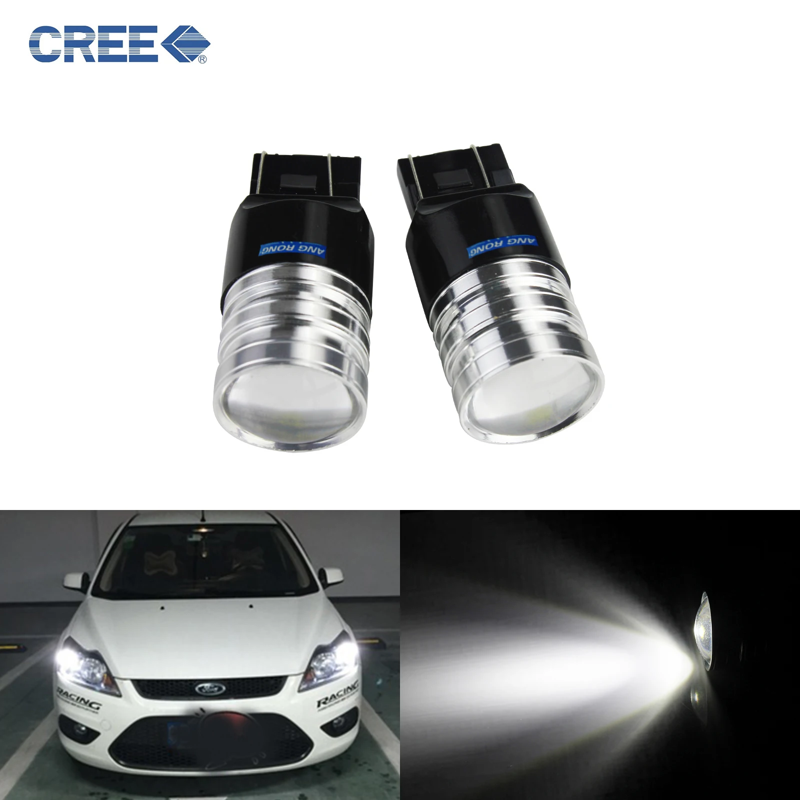 ANGRONG 2x T20 580 582 7443 7440 W21/5W C светодиодный светильник REE дневные ходовые огни лампа