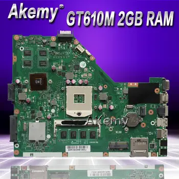 

Akemy X55VD Laptop motherboard For Asus X55VD X55V X55 Test original motherboard REV2.1/REV2.2 GT610M 2GB RAM
