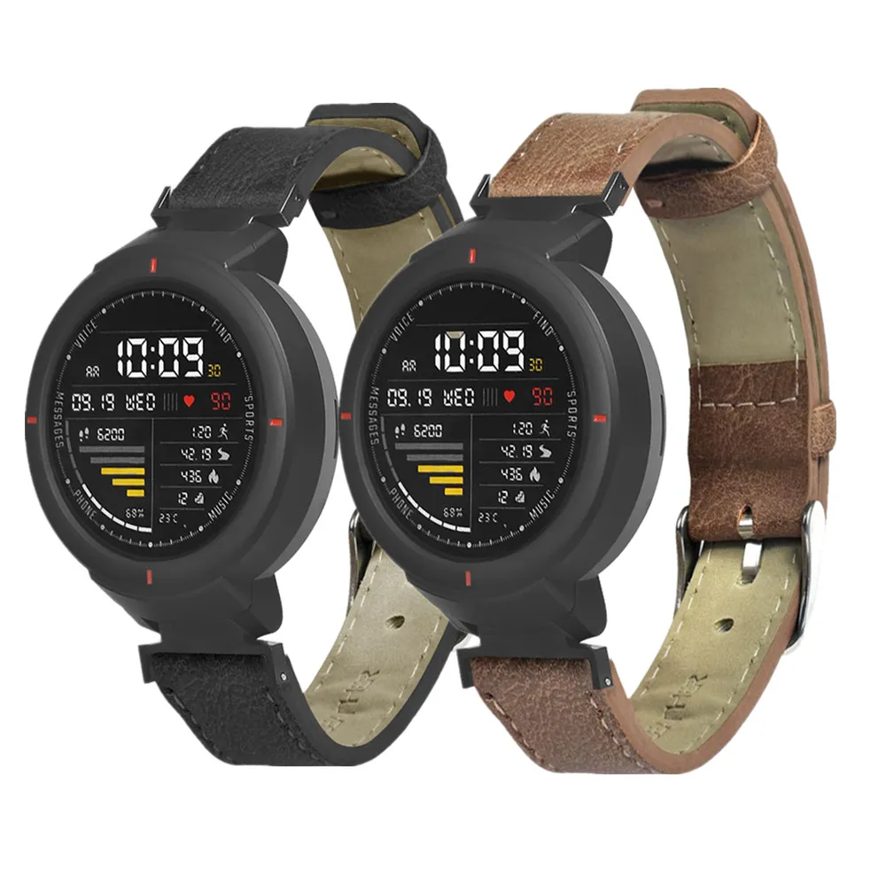 Ремешок из натуральной кожи для часов Amazfit Verge 3 ремешок в стиле ретро браслет Xiaomi