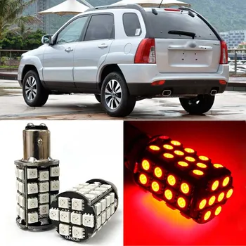 

Brand New Red BAY15D Auto Tail Stop Brake Light 5050 48 SMD LED Bulbs For Kia Sportage R