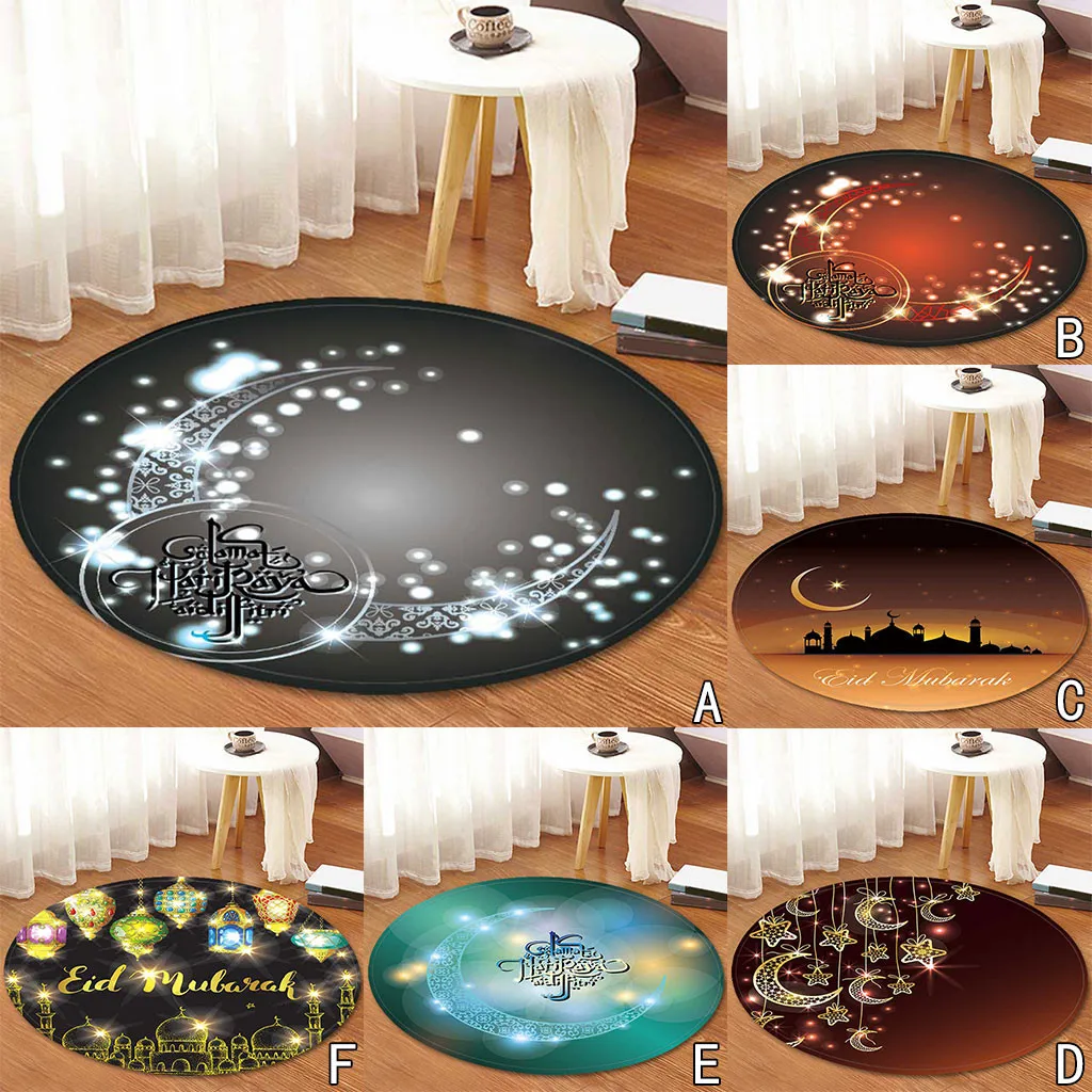 Красивый ковер Lasser Bairam, круглый коврик, флисовый, для кухни, ванной комнаты, 80 см, удобные и практичные предметы домашнего обихода