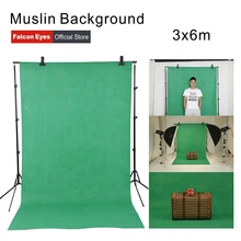 Falcon Eyes 3x6m Photography Muslin Background Screen Cotton Muslin Chroma Key Photography Backdrop For Studio Photo Props Falcon Eyes 3x6m Photography Muslin Background Screen Cotton Muslin Chroma Key Photography Backdrop For Studio Photo Props