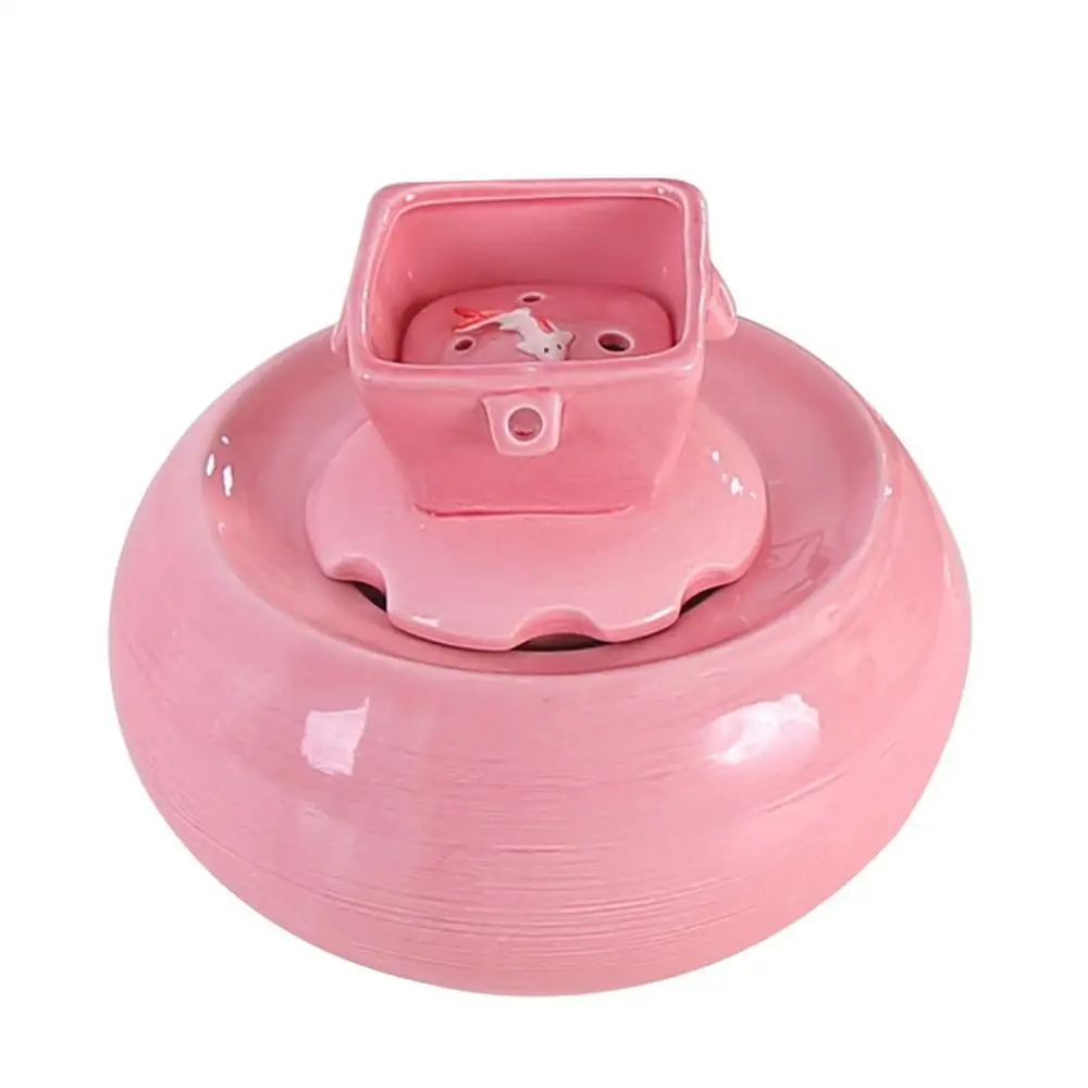 

Cat Ceramic Automatic Drinking Fountain Pet Water Dispenser Cycling Filter Fountain Cat Supplies Feeder