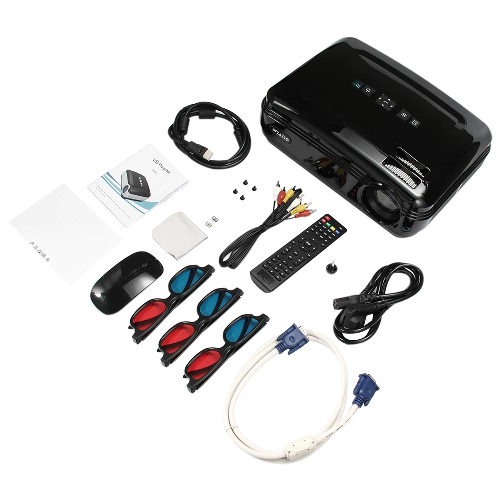 Обновленный светодиодный ТВ проектор 5500 люмен Android 9 0 Smart WIFI Airplay Miracast Bluetooth HD Beamer