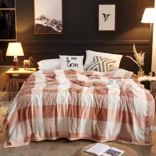 

Hot sale 3 sizes Coral Fleece blanket on the bed home adult beautiful blanket warm winter sofa travel blanket portable