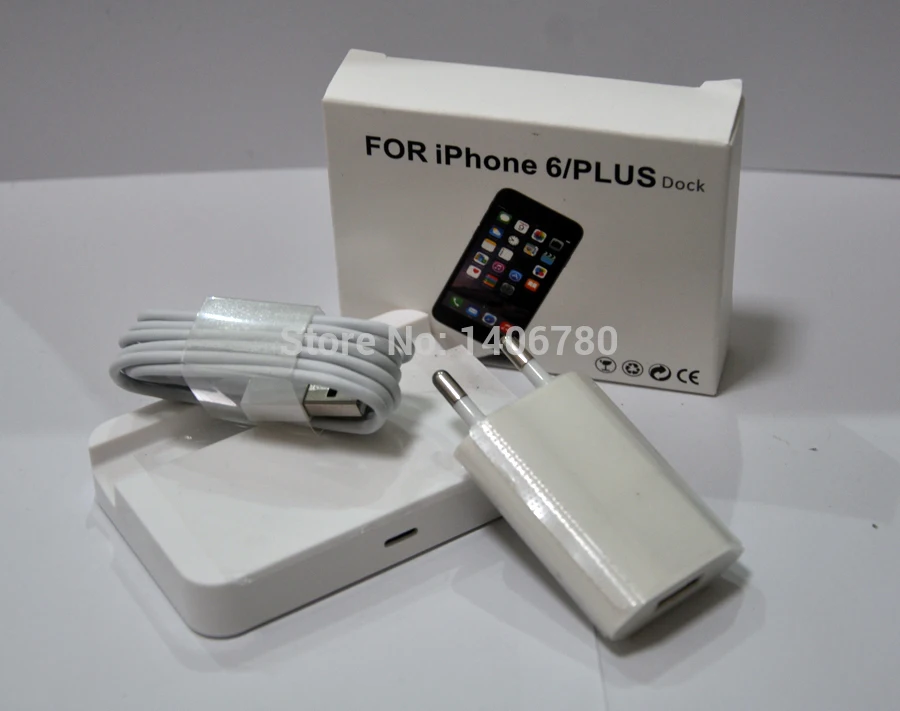 Kopen 3 in 1 kit Docking Station Dock Charger + Lader Adapter + Datum Sync Opladen Lader Kabel voor iPhone 6 6 Plus