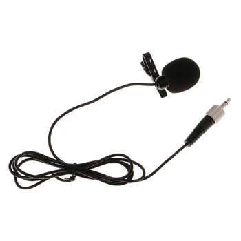 

3.5mm Lavalier Lapel Microphone Clip Microphone with Screw Lock for Computer Black