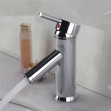Квадратный Форма 100% Твердая латунь одной отверстие ванной кран водопад Тщеславие смесителя
