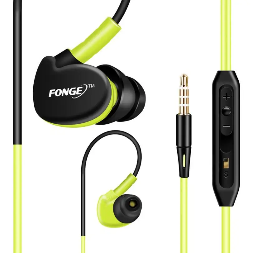 Стереонаушники FG011 Bass IPX5 водонепроницаемые спортивные наушники для бега с