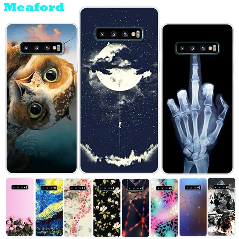

For Samsung Galaxy S10 Case S10 Lite TPU Silicone Cover Soft Cute Print Phone Case on For Samsung S10 Plus S10+ S10E S 10 Case