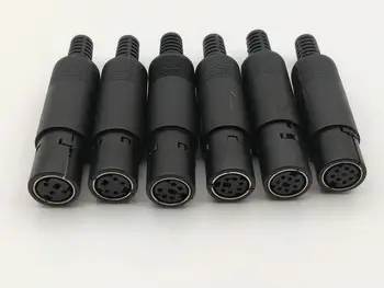 

4PCS Mini DIN female 3PIN 4PIN 5PIN 6PIN 7PIN 8PIN Audio AV Connector adapter