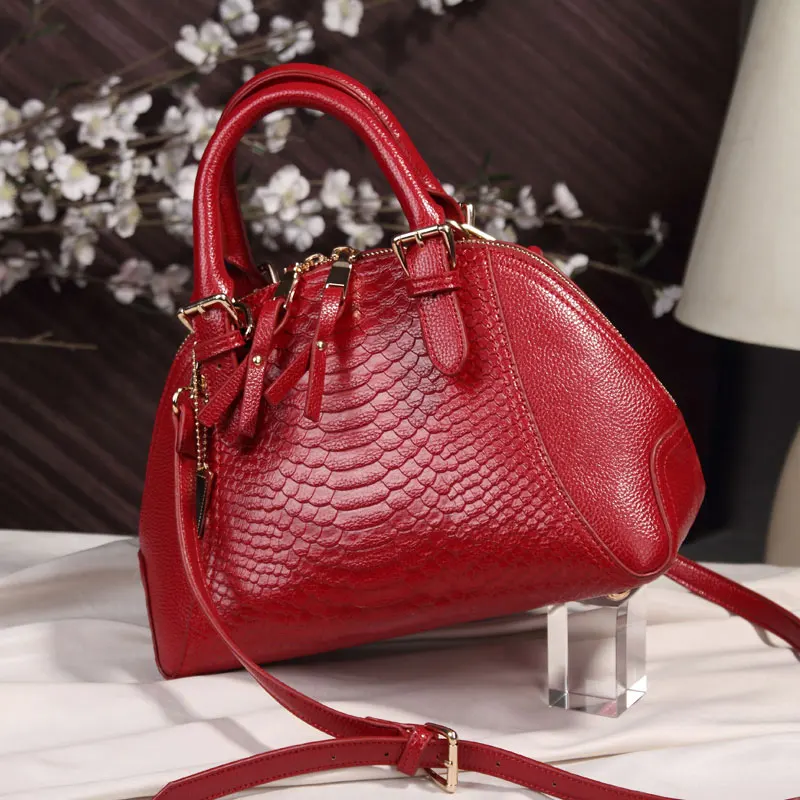 Оболочки PU кожаная сумка дамы сумка мода серпантин сумка твердые молния женщины свободного покроя сумки кожа бренд женские сумки сумки женские через плечо сумки через плечо женские сумочка брендовые сумки - Цвет: WINE RED