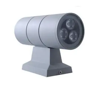 

Free Shipping 6x1W Double Wall Lamp LED Wall Light Up Of A Down Outdoor Waterproof lamp/ AC85-265V 5 Year Warranty 6pcs/lot