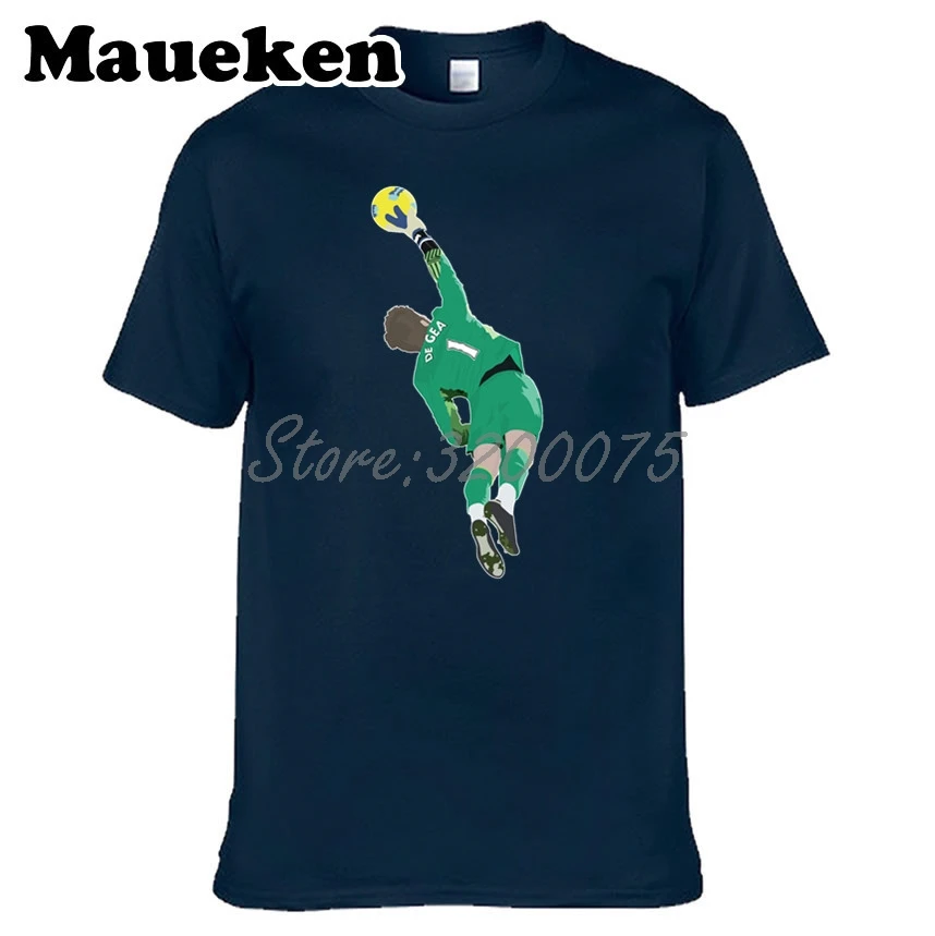 Men David de Gea 1 Spain T shirt Clothes T Shirt Men's o neck tee W17072711-in T-Shirts from Men 