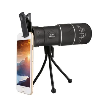

Portable 16X52 Monocular Telescope HD Mini Monocular Full Optical Night Vision Hiking Hunting Camping Tools Scopes
