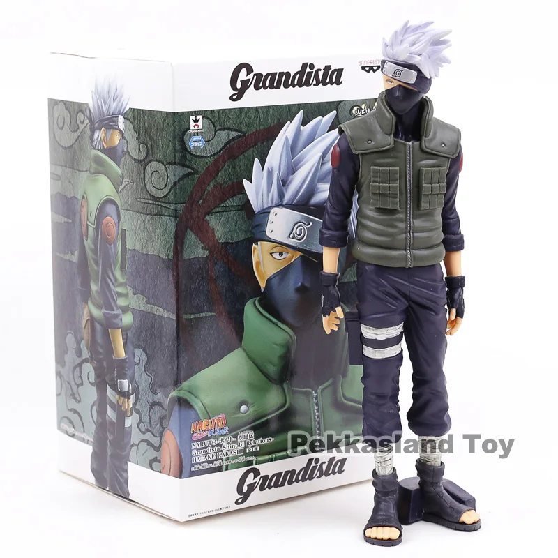 Kakashibox Рисунок, аниме, Наруто Grandista ROS Uchiha Sasuke/Хатаке Какаши экшн-кукла ПВХ детские игрушки для детей Figura мужчины Подарочная модель - Цвет: Kakashibox