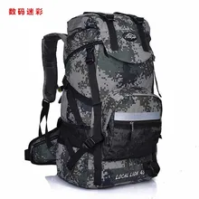 Professionla Outdoor Backpack Waterproof Nylon 45L Large Capacity Mountaineering Camping Hiking Rucksack Travel Bags
