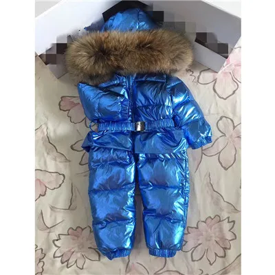 Baby Girl Romper Overalls Children's Winter Newborn Toddler Infant Winter Clothes Baby Clothing Jumpsuit Winter Snow Suit 0123Y - Цвет: As Picture