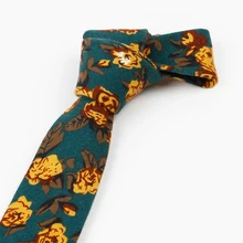 Цветочный галстук для мужчин узкий Повседневный мужские галстуки для Свадьба Вечерние цветочные тонкие шейные платки для женщин с принтом Мужские Галстуки