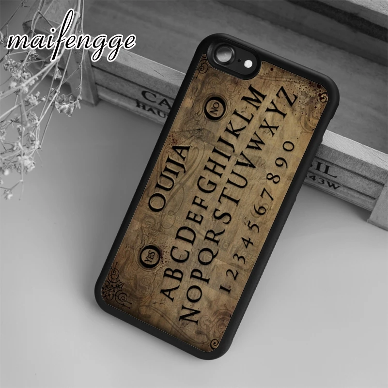 

maifengge Ouija Board Case For iPhone 6 6S 7 8 Plus X 5 5S SE Case cover for Samsung S5 S6 S7 edge S8 Plus shell